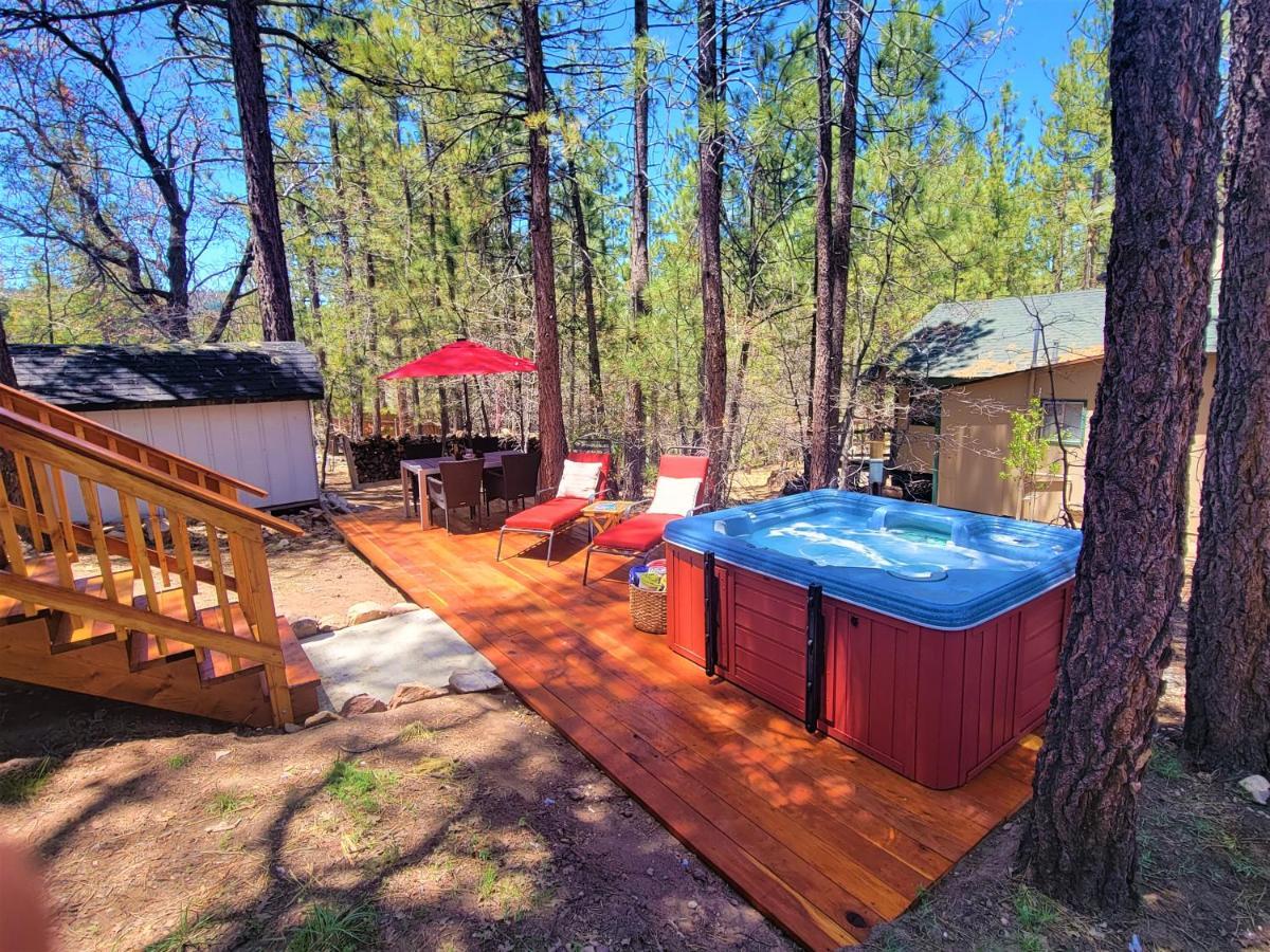 Four Seasons Getaway-Private Hot Spa With Pine Tree Views-Walk To Village And Pineknot Trailhead-Plus King Bed! Big Bear Lake Kültér fotó